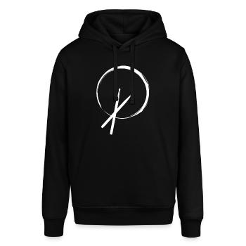 Drums, Trommel, Schlagzeug, Drumsticks - Stanley/Stella Unisex Hoodie SOUNDER - Schwarz - Vorne - Alina (178cm) & Michal (187cm)