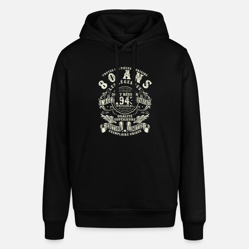 80 ans - anniversaire 1943 - Sweat à capuche SOUNDER Stanley/Stella Unisexe - noir