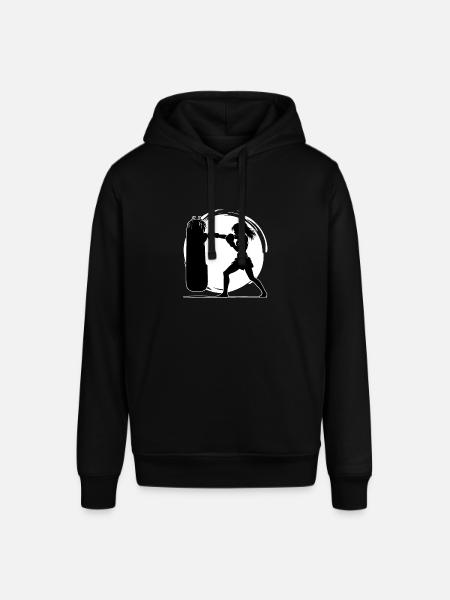 Kickboxen Frau Kickboxer - Stanley/Stella Unisex Hoodie SOUNDER - Schwarz
