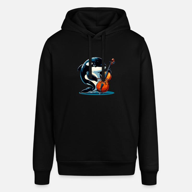 Orque jouant du violoncelle - Sweat à capuche SOUNDER Stanley/Stella Unisexe - noir