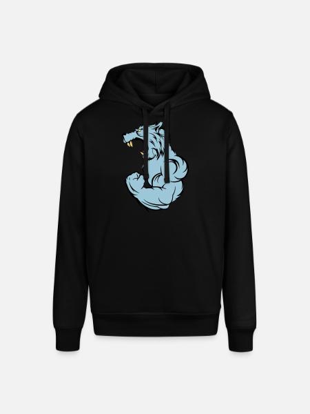 wolf_beast_2 - Stanley/Stella Unisex Hoodie SOUNDER - Schwarz