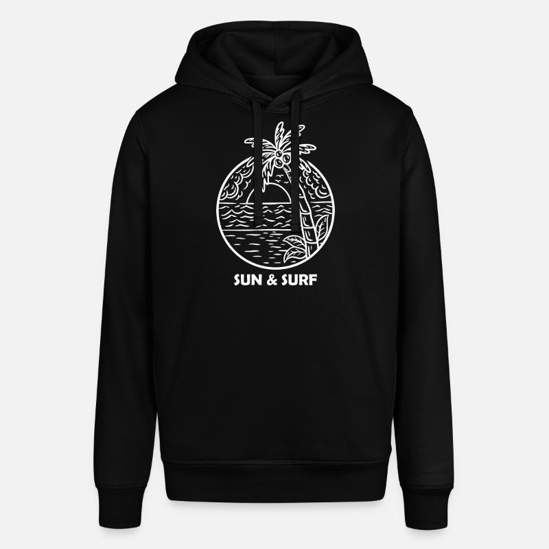 Surfing Surfboard Surfer Idée cadeau - Sweat à capuche SOUNDER Stanley/Stella Unisexe - noir