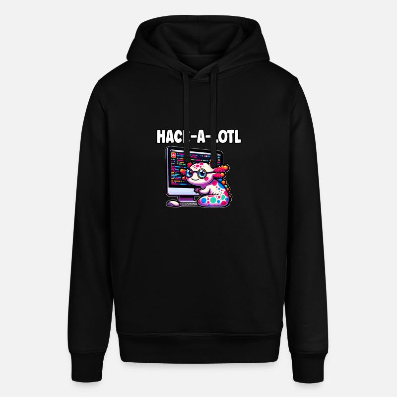Lustige Codierung Axolotl Programmierung Geschenk - Stanley/Stella Unisex Hoodie SOUNDER - Schwarz