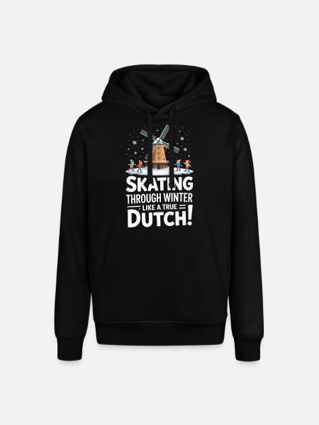 Patiner en hiver comme un vrai Hollandais - Sweat à capuche SOUNDER Stanley/Stella Unisexe - noir