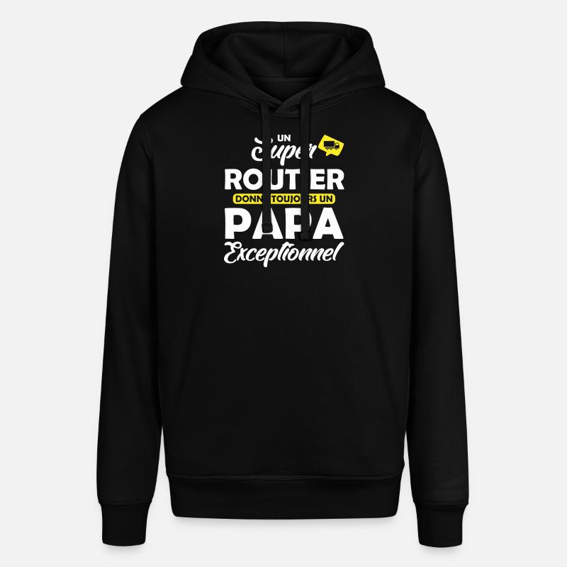 super routier - papa exceptionnel - Sweat à capuche SOUNDER Stanley/Stella Unisexe - noir