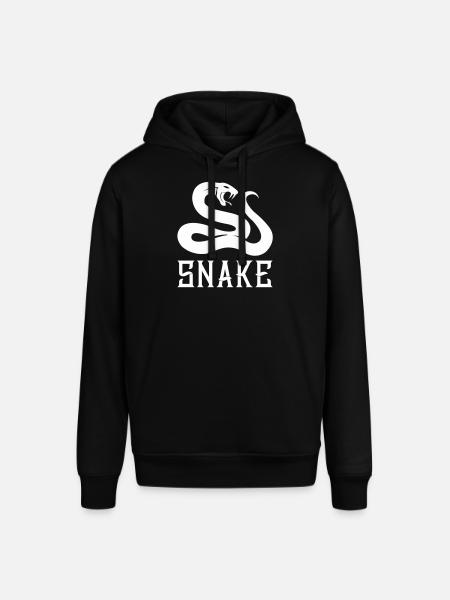 snake white - Stanley/Stella SOUNDER Unisex Hoodie - black