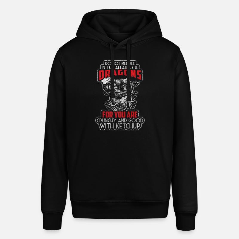 Drache Drachenschuppen Eis Eisdrache - Stanley/Stella Unisex Hoodie SOUNDER - Schwarz