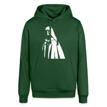 Reveal Your Enigmatic Charm with Unholy Nun, Sata - Stanley/Stella SOUNDER Unisex Hoodie - bottle green - Front - Alina (178cm) & Michal (187cm)
