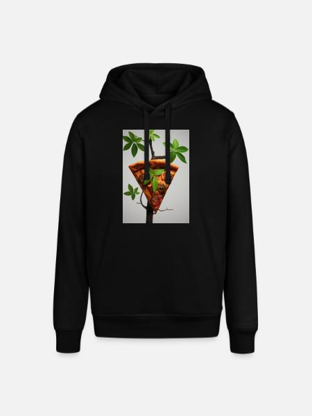 Wachsende Pizza - Stanley/Stella Unisex Hoodie SOUNDER - Schwarz