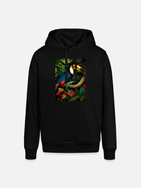 Dschungel-Tukan - Stanley/Stella Unisex Hoodie SOUNDER - Schwarz