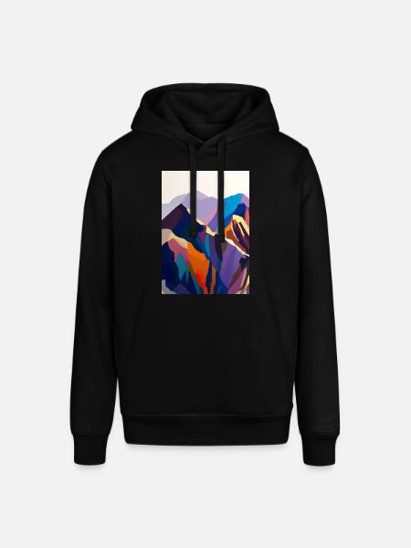Bunte Berge - Stanley/Stella Unisex Hoodie SOUNDER - Schwarz