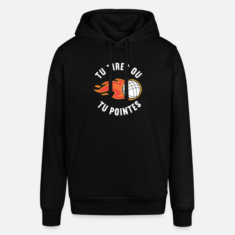 Tu Tires Ou Tu Pointes Pétanque - Sweat à capuche SOUNDER Stanley/Stella Unisexe - noir