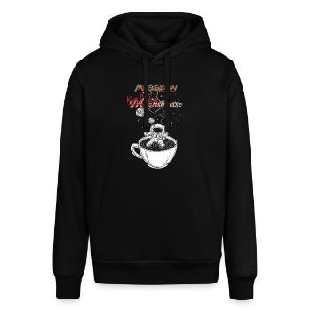Mission Milchstrasse - Stanley/Stella Unisex Hoodie SOUNDER - Schwarz - Vorne - Alina (178cm) & Michal (187cm)