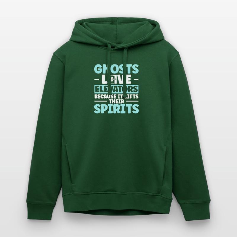 Ghosts Love Elevators Elevator Elevator Technician Stanley/Stella SOUNDER Unisex Hoodie