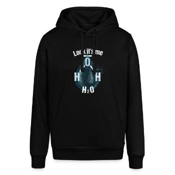 Wasser - Stanley/Stella Unisex Hoodie SOUNDER - Schwarz - Vorne - Alina (178cm) & Michal (187cm)