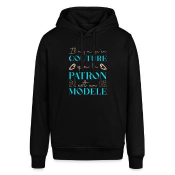Couture - Sweat à capuche SOUNDER Stanley/Stella Unisexe - noir - Devant - Alina (178cm) & Michal (187cm)