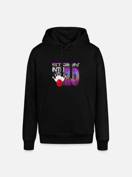 Striking Into 20 Bowling Bowler 20th Birthday - Stanley/Stella SOUNDER Unisex Hoodie - black