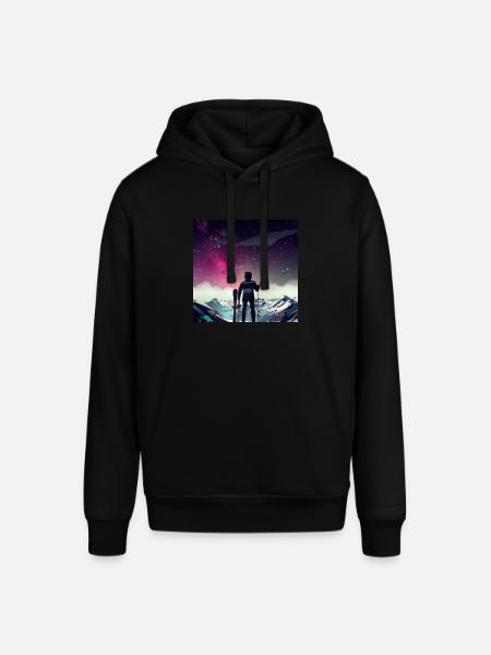 Skifahrer on top - Stanley/Stella Unisex Hoodie SOUNDER - Schwarz