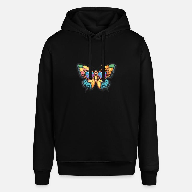 papillon drôle d’été - Sweat à capuche SOUNDER Stanley/Stella Unisexe - noir