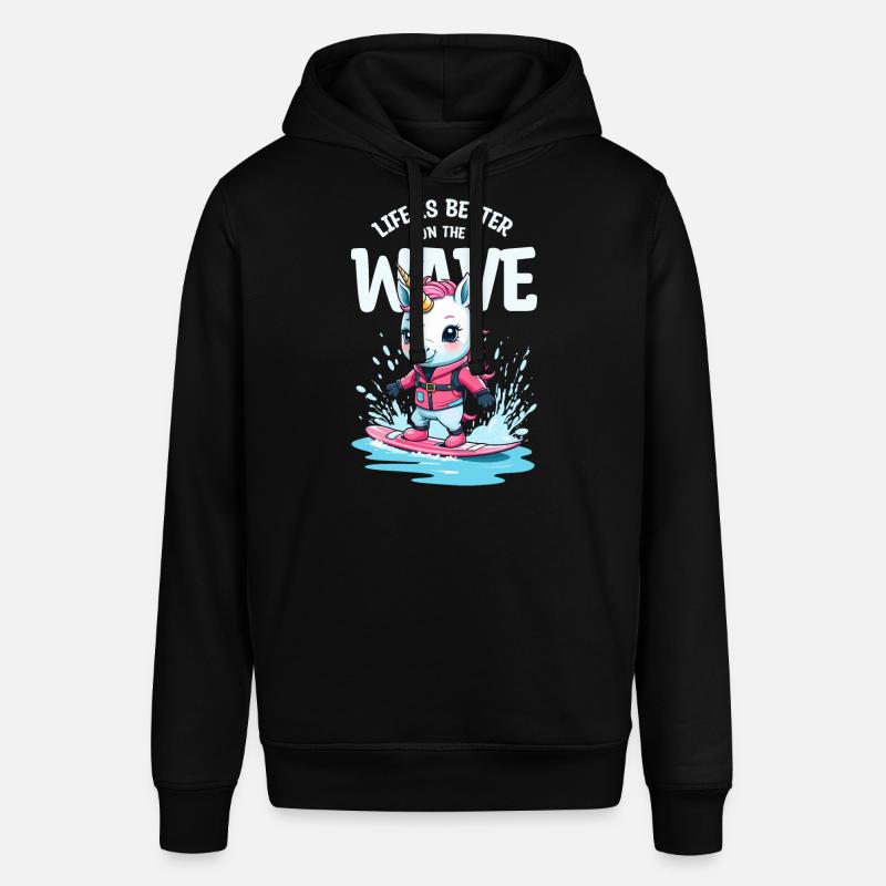 Wakeboard Licorne - Sweat à capuche SOUNDER Stanley/Stella Unisexe - noir