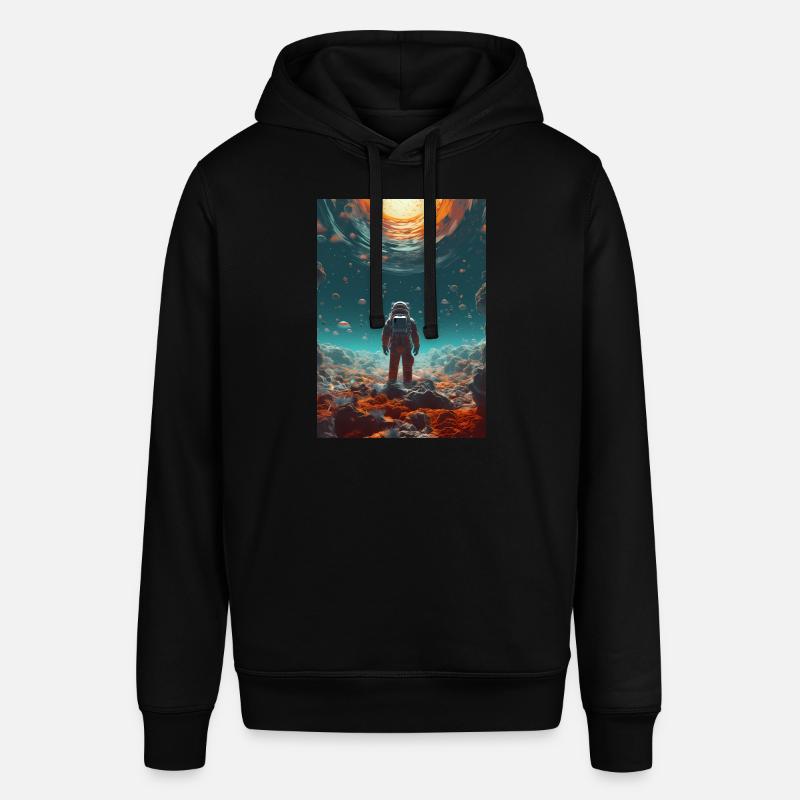 Astronaute dans l’espace - Sweat à capuche SOUNDER Stanley/Stella Unisexe - noir