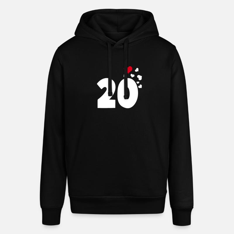 20 cœurs 20e anniversaire - Sweat à capuche SOUNDER Stanley/Stella Unisexe - noir