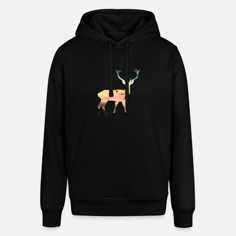 Cerf - Sweat à capuche SOUNDER Stanley/Stella Unisexe - noir