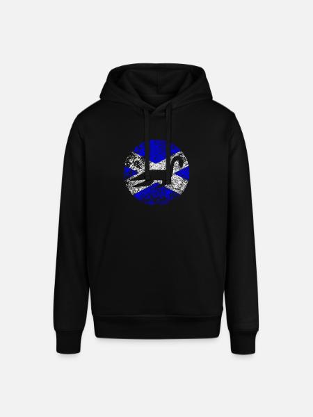 Loch Ness Monster Scottish Flag - Stanley/Stella SOUNDER Unisex Hoodie - black