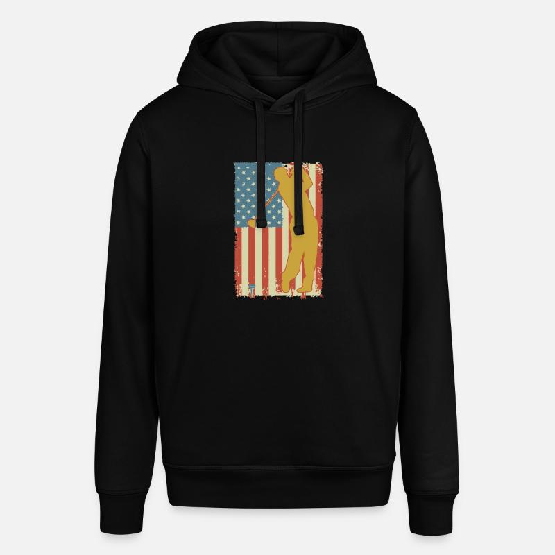 Drapeau américain de golf - Sweat à capuche SOUNDER Stanley/Stella Unisexe - noir