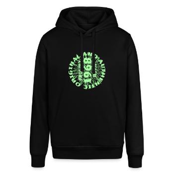 Hobby 1968 - Stanley/Stella Unisex Hoodie SOUNDER - Schwarz - Vorne - Alina (178cm) & Michal (187cm)