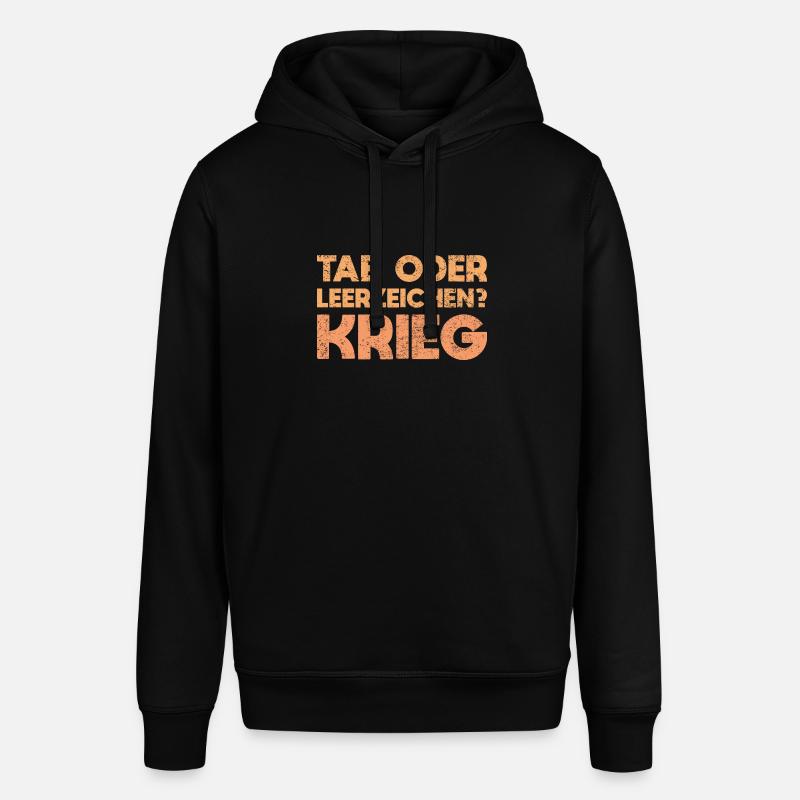 Tab Oder Leerzeichen? Krieg - Stanley/Stella Unisex Hoodie SOUNDER - Schwarz