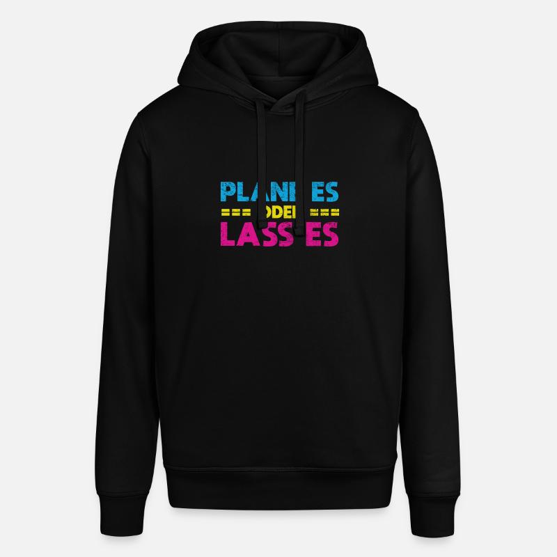Plane Es Oder Lass Es - Stanley/Stella Unisex Hoodie SOUNDER - Schwarz
