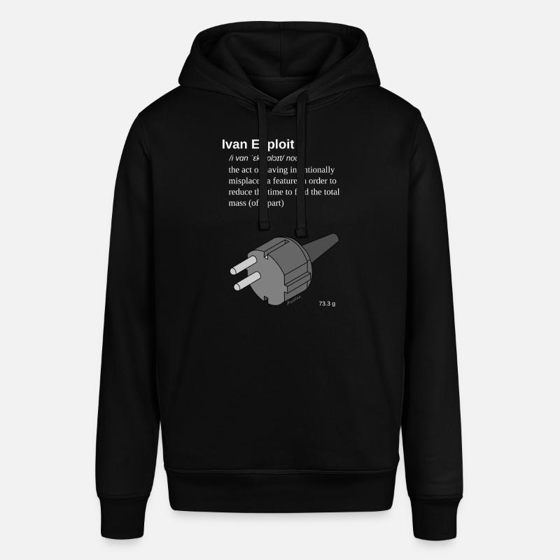 Ivan Exploit - 3D CAD Speedmodeling -EU/DE version - Stanley/Stella SOUNDER Unisex Hoodie - black