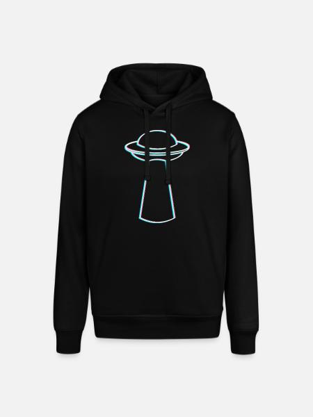 UFO Glitch – Rave & Techno Vibes - Stanley/Stella SOUNDER Unisex Hoodie - black