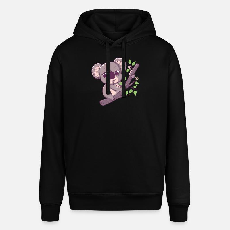 Koala heureux ours koala - Sweat à capuche SOUNDER Stanley/Stella Unisexe - noir