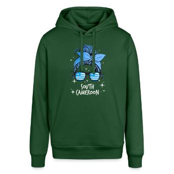 Südkamerun - Stanley/Stella Unisex Hoodie SOUNDER - Flaschengrün - Vorne - Alina (178cm) & Michal (187cm)