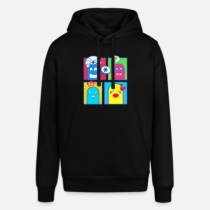Small Creatures (Comic, Pop Art) - Stanley/Stella SOUNDER Unisex Hoodie - black
