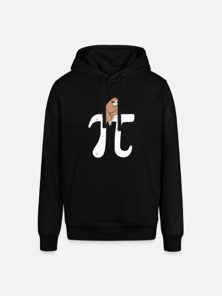 Math Sloth Pi - Stanley/Stella SOUNDER Unisex Hoodie - black