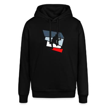 feldhockey geschenk - Stanley/Stella Unisex Hoodie SOUNDER - Schwarz - Vorne - Alina (178cm) & Michal (187cm)