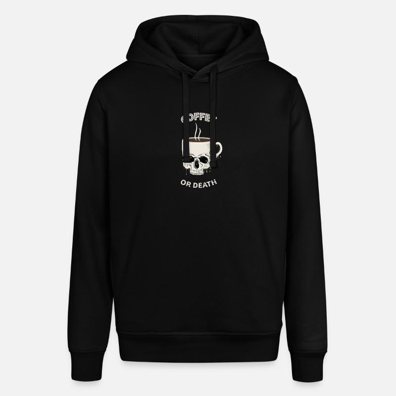 Kaffee oder Tod - Stanley/Stella Unisex Hoodie SOUNDER - Schwarz