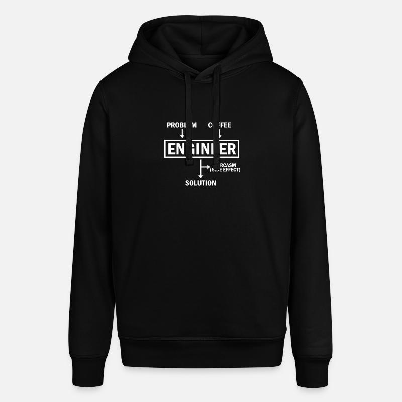 Problem Engineer Coffee Solution Sarcasm - Stanley/Stella SOUNDER Unisex Hoodie - black