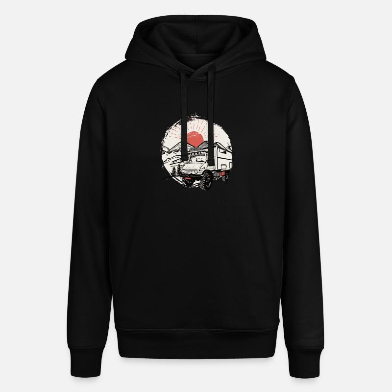 Camping - Unimog - Aventure - Oldtimer - Sweat à capuche SOUNDER Stanley/Stella Unisexe - noir