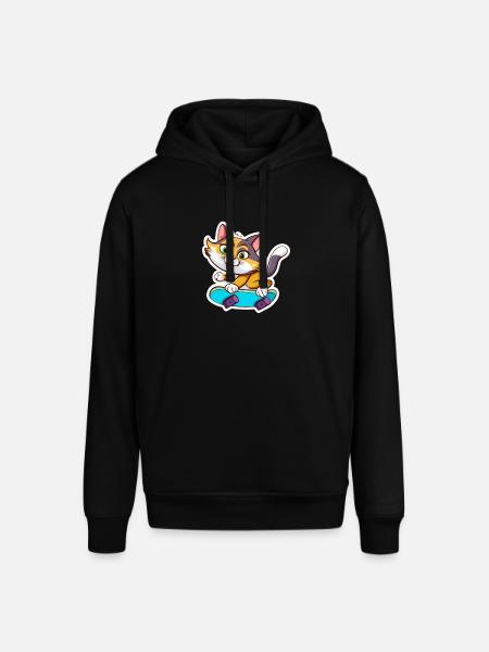 Patinage de chat - Sweat à capuche SOUNDER Stanley/Stella Unisexe - noir
