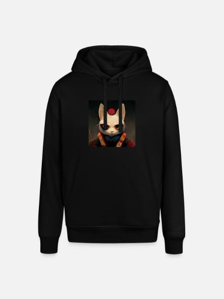 Cat Samurai Japanese - Stanley/Stella SOUNDER Unisex Hoodie - black