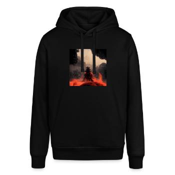 Japanese Samurai Fight - Stanley/Stella SOUNDER Unisex Hoodie - black - Front - Alina (178cm) & Michal (187cm)
