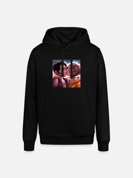 LGBT Queer Kuss 🌈🌈 - Stanley/Stella Unisex Hoodie SOUNDER - Schwarz