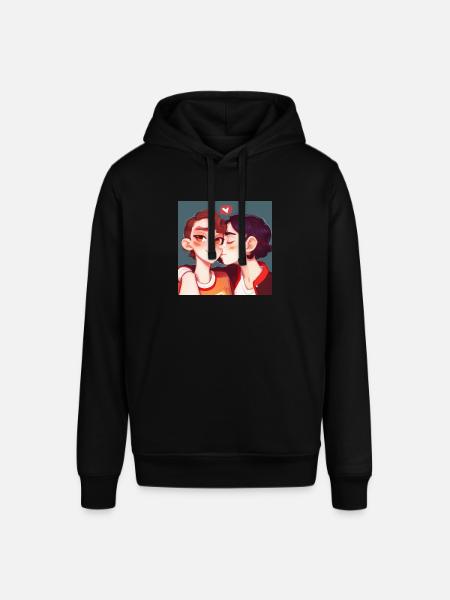 LGBT Queer Kuss 🌈🌈 - Stanley/Stella Unisex Hoodie SOUNDER - Schwarz