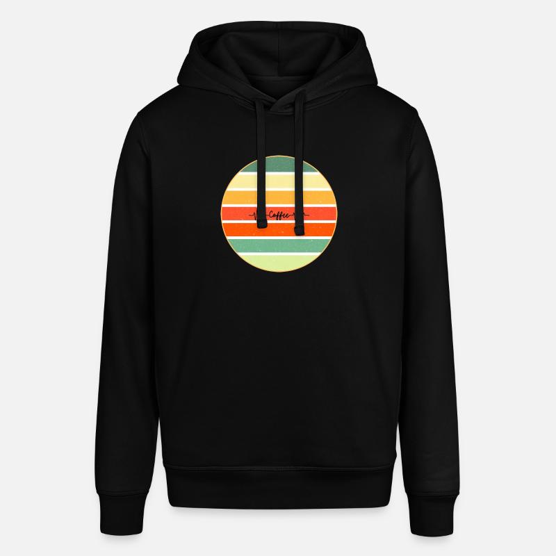 Café Rétro Coucher de soleil - Sweat à capuche SOUNDER Stanley/Stella Unisexe - noir