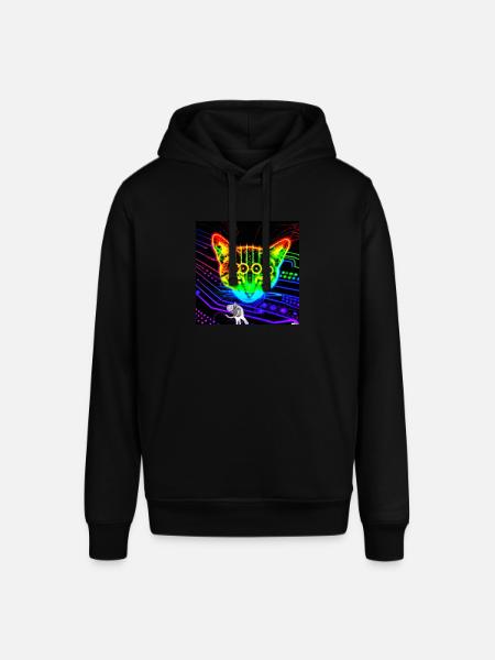 Katze 4 - Stanley/Stella Unisex Hoodie SOUNDER - Schwarz