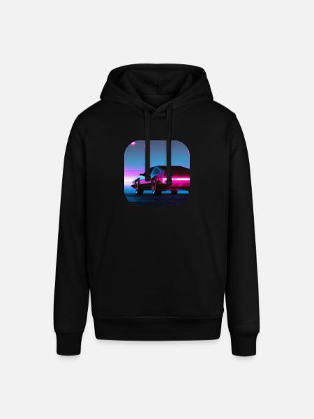 Back To The 80's | Synthwave - Stanley/Stella SOUNDER Unisex Hoodie - black